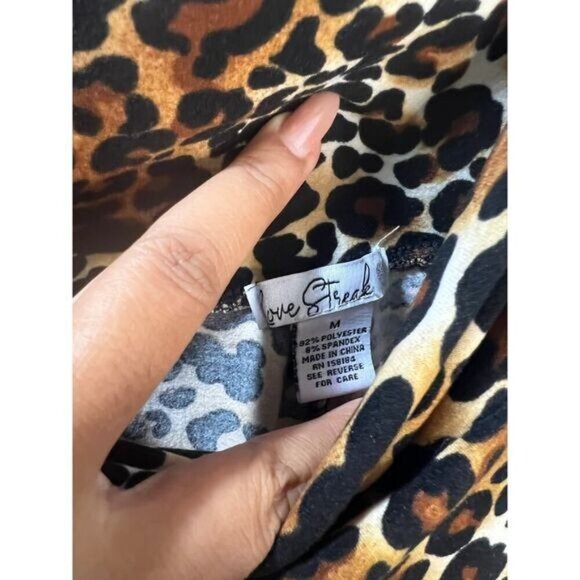 Women's High Waist Animal Print Legging Ladies Medium - Picture 6 of 6